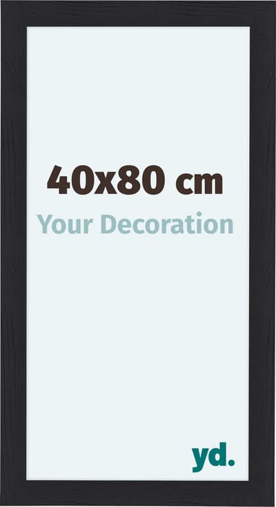 Your Decoration - Fotolijst 40x80 cm - MDF - Zwart Houtnerf - Como