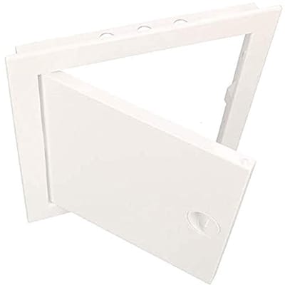 Inspectiedeur 30 x 40 cm kunststof ABS wit - onderhoudsklep met kliksluiting