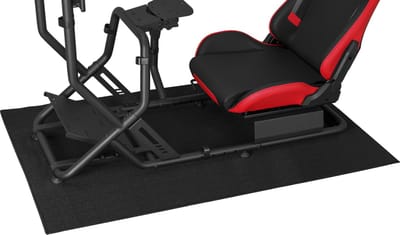 Race cockpit mat anti slip vloerbescherming - race cockpit vloermat - sim racing vloermat - racestuur standaard vloermat wheel stand - XXL formaat 170 cm x 65 cm