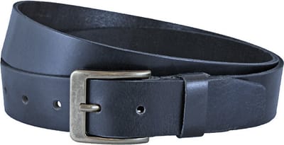 Landley Casual Leren Jeans Riem - Dames / Heren - Broekriem - Echt Leer - Blauw - Lengte totaal 110 cm / Riemmaat 95