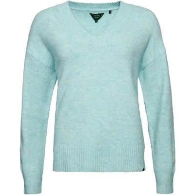 Superdry - Oversized trui met V-hals - Dames - Sweaters