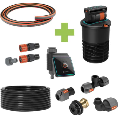 Gardena Verzonken Zwenksproeier Set OS140 met Bluetooth Besproeiingscomputer voor Rechte Gazons tot 140m²