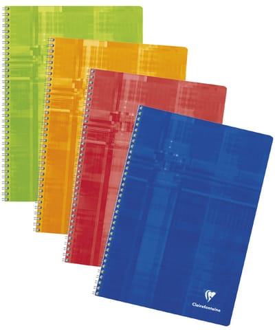 Schrift Clairefontaine 170x220 mm séyès 90 pagina's 90 gram assorti