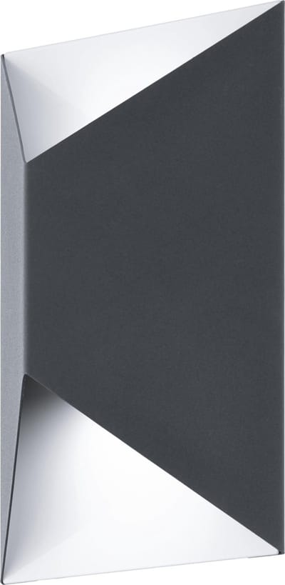 EGLO Predazzo - Buitenverlichting - Wandlamp - 2 Lichts - LED - Antraciet, Wit