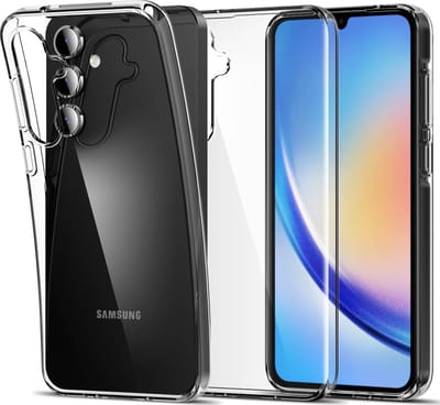 Flexibele achterkant Silicone hoesje Transparant Geschikt voor: Samsung Galaxy A35
