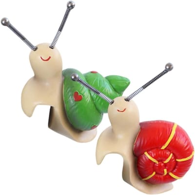 Slakken Decoratie Set - Pot Huggers - Tuin Verfraaien - Levensgetrouwe Details - 2 Stuks - Meerkleurig