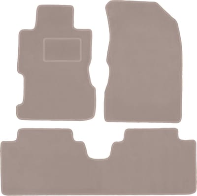 Beige velours vloermatten voor: Honda Civic VII sedan (2001-2005)