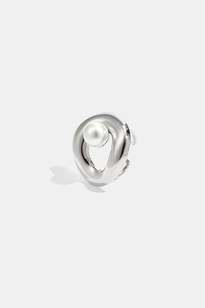 Goudlief Opvallend zilveren ring - Rond - Alledaags - Damessieraden - Roestvrij staal - Verkleurt niet - Goudlief.nl