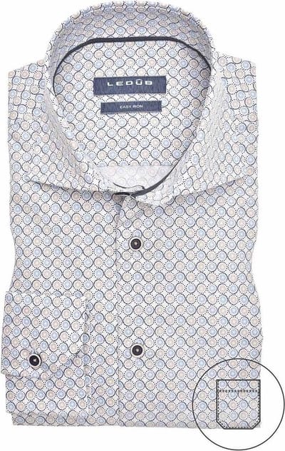 Ledub overhemd printje Modern Fit