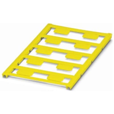 Phoenix Contact 0822628 UC-EMLP (17X9) YE Apparaatmarkering Montagemethode: Plakken Markeringsvlak: 17 x 9 mm Geel Aantal markeringen: 100 10 katernen