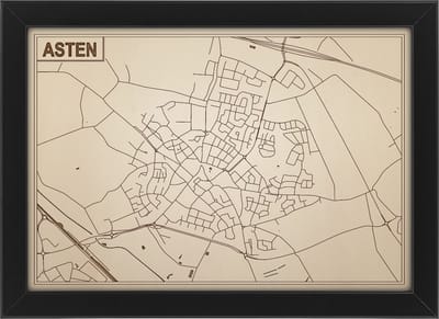 Decoratief Beeld - Houten Van Asten - Hout - Bekroned - Bruin - 21 X 30 Cm