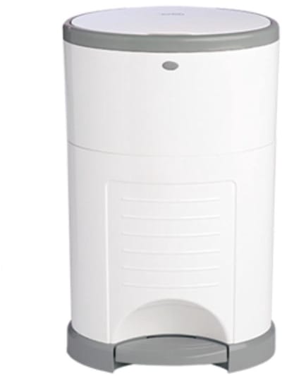 Luieremmer Mini - Luier Afvalbak - Babykamer - Handenvrij Werken - 9 Liter - Wit
