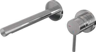 Brauer Chrome Edition inbouw wastafelmengkraan met rechte uitloop en rozetten model A1 chroom