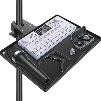 Microfoonstandaard met Lade en Krabklem voor Studio en Optredens