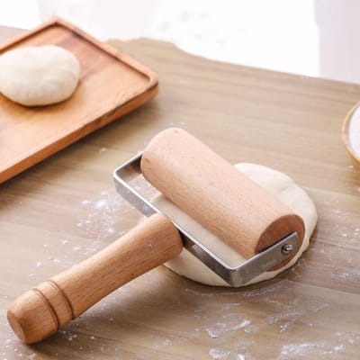 SPHProducts - Pizza Roller - Houten Deegroller - Ideaal voor Bakken - Compact Formaat - Niet Plakkende Rolling Pin - Geschikt voor Pizza en Brood - Be