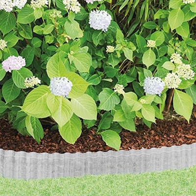 Gazonrand Gegalvaniseerd 500 x 14 cm voor Tuinbedden en Omgrenzingen