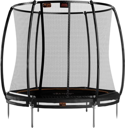 Avyna InGround Trampoline Ø245 cm – Met Veiligheidsnet – Zwart – Rond Ingraafmodel – Compact Formaat