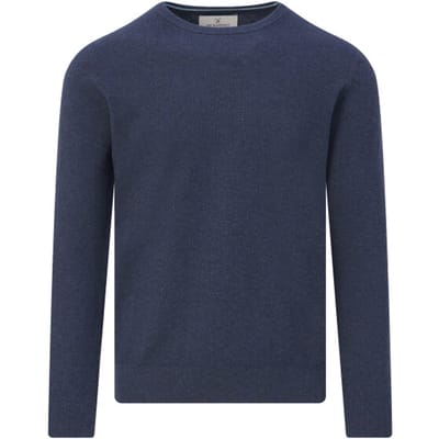 The BLUEPRINT Premium Trui Ronde Hals Donkerblauw Heren