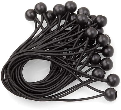 Dailygoods- Spanbanden Elastisch - 40 Stuks - Sjorbanden - Voor Tenten - Dekzeilen - Camping - Praktisch voor Bevestiging - Elastische Touw
