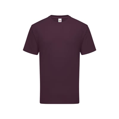 Fruit of the Loom Heren Iconic Premium Ringspun Katoen T-Shirt (Donkere Pruim)