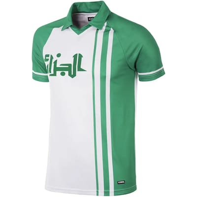 COPA Football - Algerije WK 1982 - Retro Voetbalshirt - Heren - M - Wit - Groen