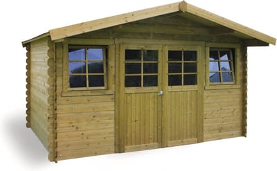 Solid Superia-traditional Dole Tuinhuis - Vuren - Geïmpregneerd - 388x298x239,2cm