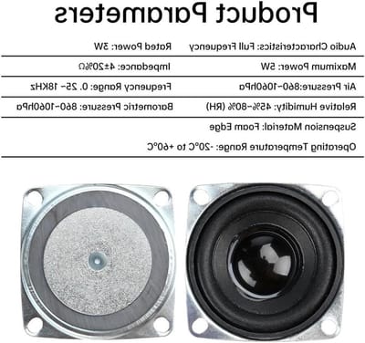 Full-range Speaker - Audio Speaker - Audio Projecten - Zonder Magnetische Interferentie - 2 Inch 52mm - Zwart