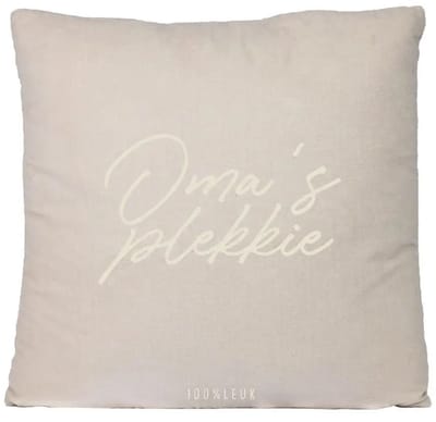 100%LEUK - Sierkussen - Oma's Plekkie