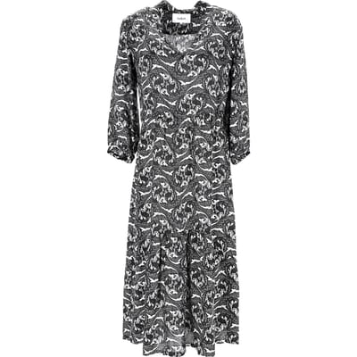 Ba&Sh midi-jurk met paisleyprint in zwarte viscose