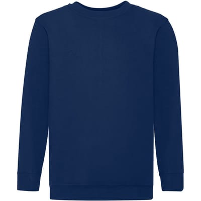 Fruit of the Loom Kinder/Kids Premium Sweatshirt met Inzetstuk (Marine)