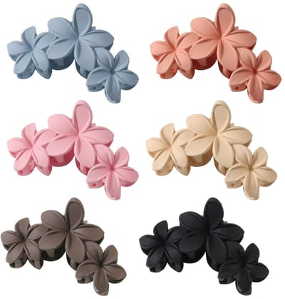 Dailygoods- Haarspelden 6 Stuks - Bloemenhaarspelden - Haaraccessoires - Duurzaam - Geschikt voor Meisjes - Uniek Ontwerp
