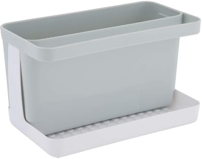 Dailygoods- Caddy Organizer met beugel - Keuken Opbergers - Wastafelorganizer - Kunststof - 20 x 12 x 11 cm - Tijdloos design - Keukenopberger