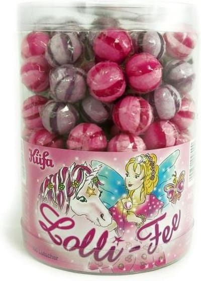 Kufa Fee Lolly Aardbei Kers - 100 Stuks