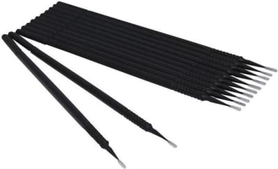 *** 100stuks Wegwerp Microbrushes zwart - voor Wimper Extensions - Uitbreiding, Verwijderen, Wattenstaafje - Professionele precisie voor perfecte wimperbehandelingen! van Heble® ***