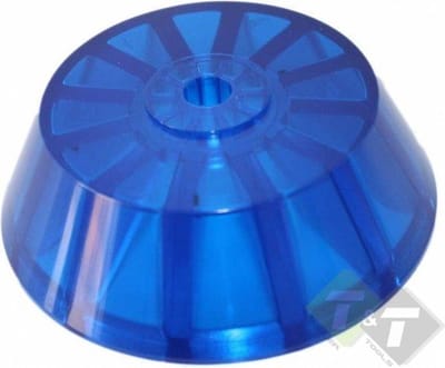 Eindconus PVC blauw, 120mm x 39mm x 14mm