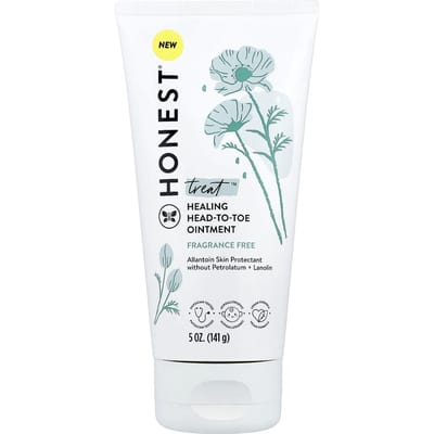 The Honest Company, Treat™, Helende Zalf van Top tot Teen, Parfumvrij, 5 oz (141 gr) white