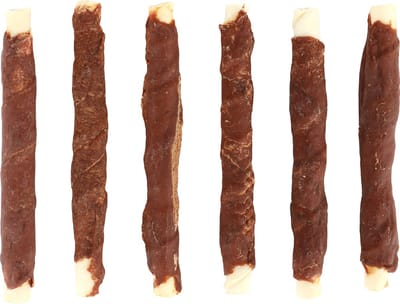 Flamingo R'hide - Snack Honden - R'hide Staaf Met Konijn 15mm 15cm 6st 180g - 6st