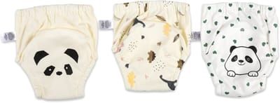 Bummy - Zindelijkheidsbroekjes - Oefenbroekjes zindelijkheid - 3 Stuks - Maat S (8-11kg) - Trainingsbroekjes - Wasbaar & Waterdicht - Zacht Premium Katoen - REACH-getest