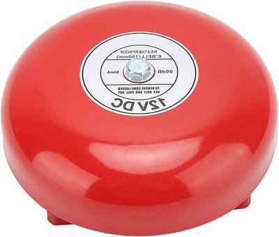 Elektrische Alarmbel - Signaalbel - Veiligheid Verhoging - Luid Geluid - 6 Inch - Metaal