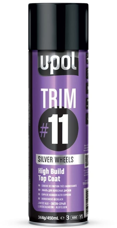 U-POL #11 Velgenlak Zilver Metallic spuitbus 450ml