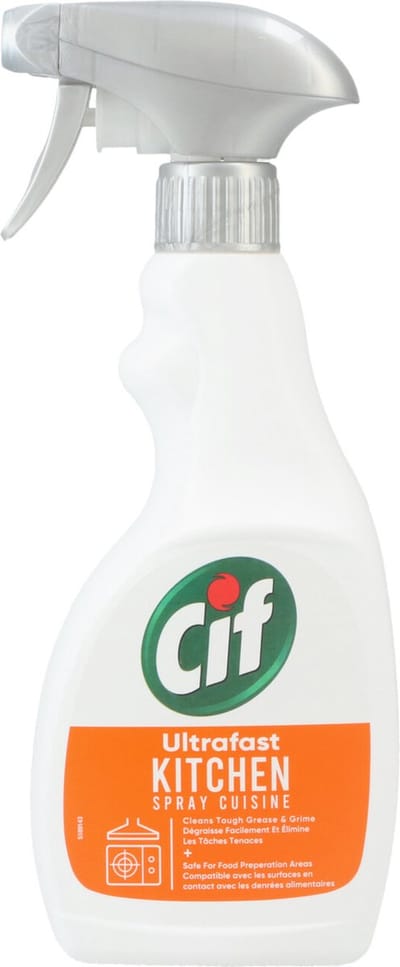 Cif - Keuken Spray - Super Snel - Verwijdert Hardnekkig Vuil - 500ml