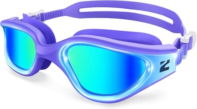 Comfortabele Zwembril met Anti-Fog Spiegel- en Heldere Lens voor Volwassenen en Kinderen