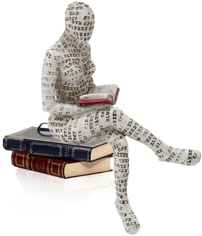 Dailygoods- Beeldje Lezen Vrouw - Decoratie Thuiskantoor - Ornamenten Boekenplank - Hars Beeldje - Innovatieve Dame - Uniek Design