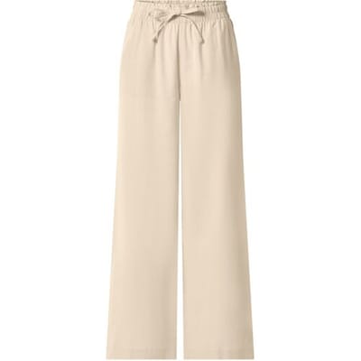 ESMARA Dames broek met linnen (Beige, XS (32/34))