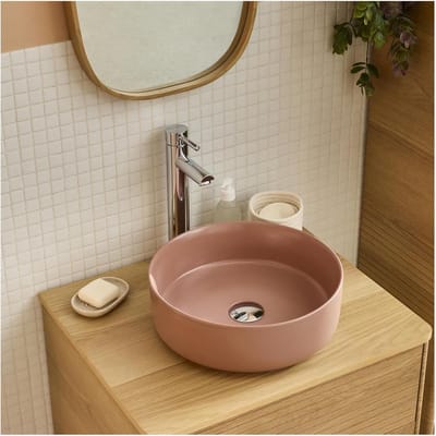 Waskom - Opzetwastafel Rond - Kleine Opbouw - Sanitairkeramiek