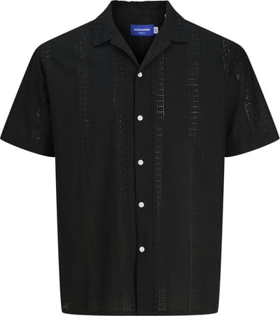 JACK&JONES - JORSUMMER LUKE ANGLAISE RESORT SHIRT SS - Heren - Overhemden