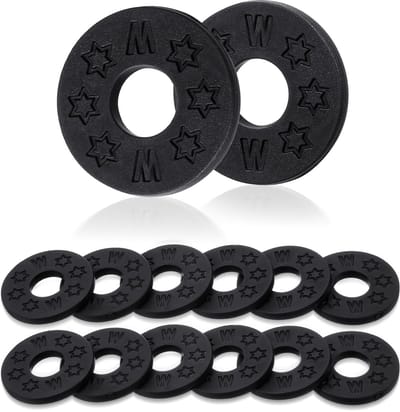Dailygoods - 12 Stuks Gitaarbandsloten van Premium Siliconen Rubber