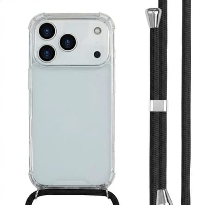 imoshion Hoesje - Geschikt voor Apple iPhone 17 Pro - Backcover met koord - Zwart