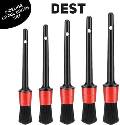 DEST - Detail brush 5x - Velgenborstels - Fijne haren - Car detail