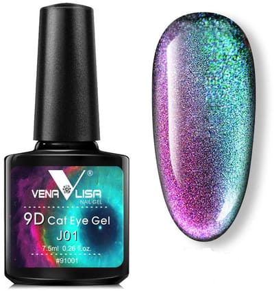 Venalisa UV Cat Eye Gellak - 7.5 ml - J01 - Glitter Gellak - Cat Eye Gellak - Gellak Cat Eye - Gellak Kleuren - Venalisa Gellak - Gellak Nagellak
